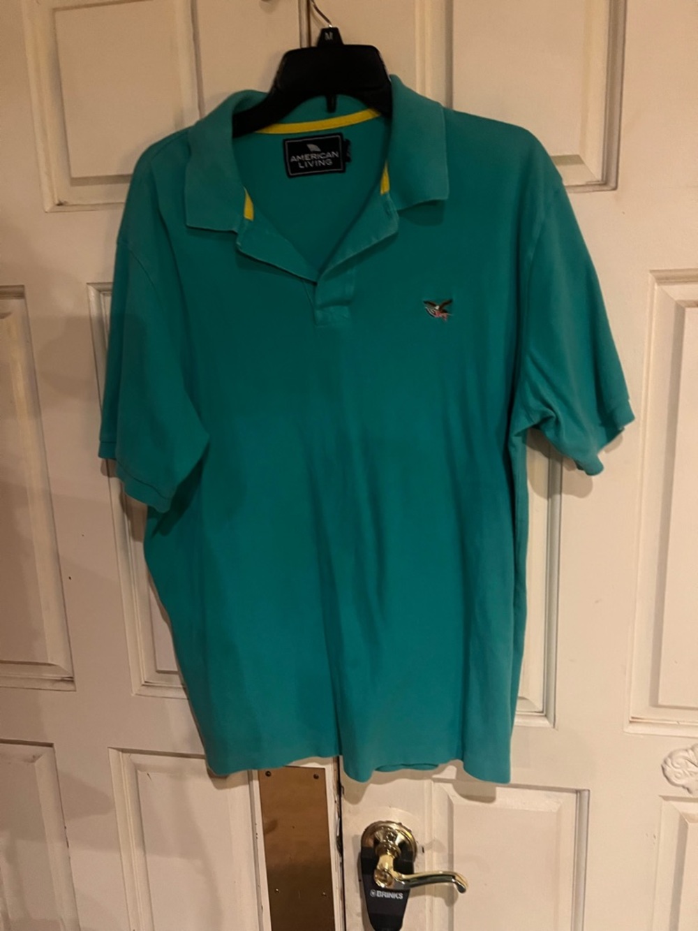 American Living Teal Short-Sleeve Polo